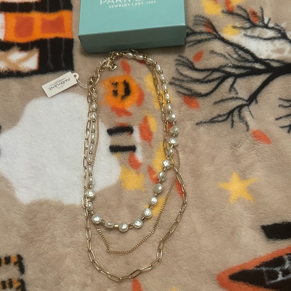 Park Lane Gold and Silver Multi-Strand Necklace 3 necklaces in one.